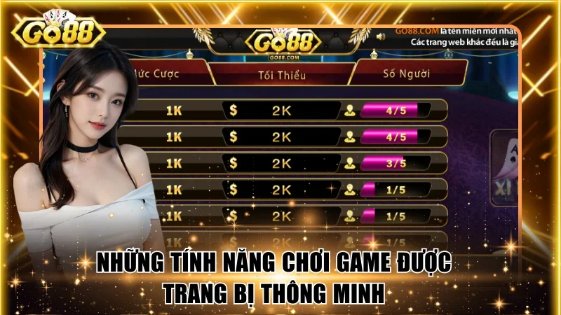 Những tính năng chơi game được trang bị thông minh